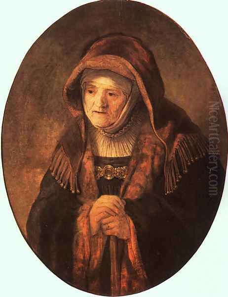 Rembrandt's Mother 1639 Oil Painting by Harmenszoon van Rijn Rembrandt