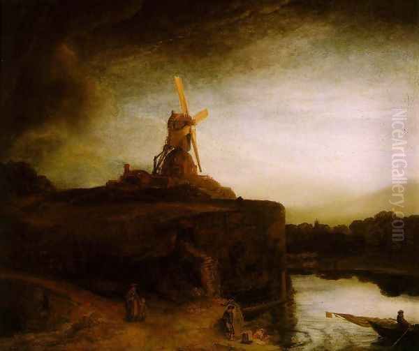 The Mill c. 1650 Oil Painting by Harmenszoon van Rijn Rembrandt