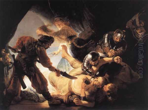 The Blinding of Samson 1636 Oil Painting by Harmenszoon van Rijn Rembrandt