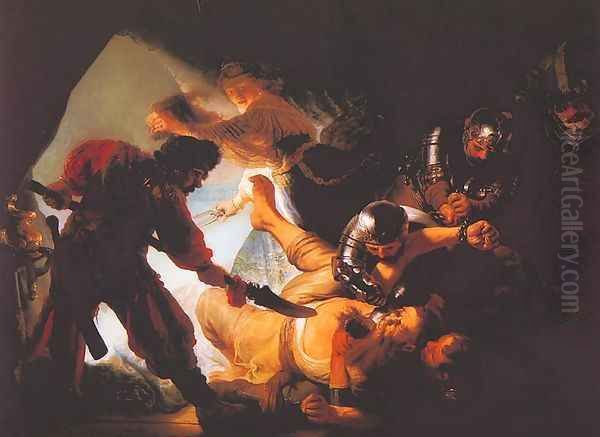 Blinding of Samson Oil Painting by Harmenszoon van Rijn Rembrandt