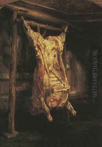 The Slaughtered Ox Oil Painting by Harmenszoon van Rijn Rembrandt
