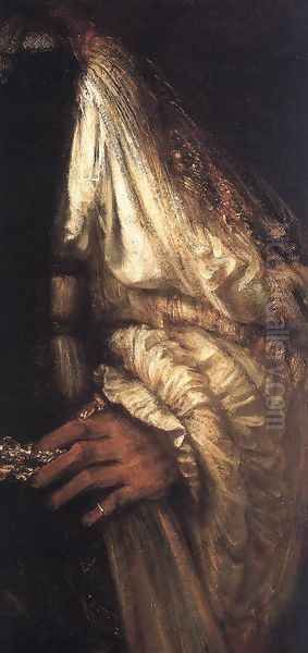 Aristotle with a Bust of Homer [detail: 1] Oil Painting by Harmenszoon van Rijn Rembrandt