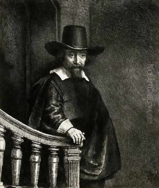 Ephraim Bonus, Jewish Physician Oil Painting by Harmenszoon van Rijn Rembrandt