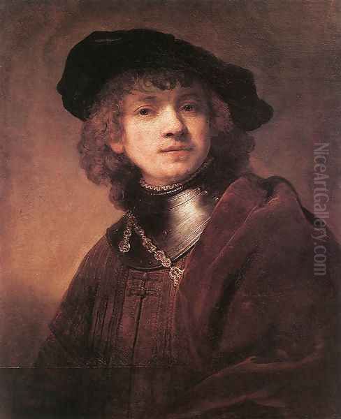 Self Portrait as a Young Man 1634 Oil Painting by Harmenszoon van Rijn Rembrandt
