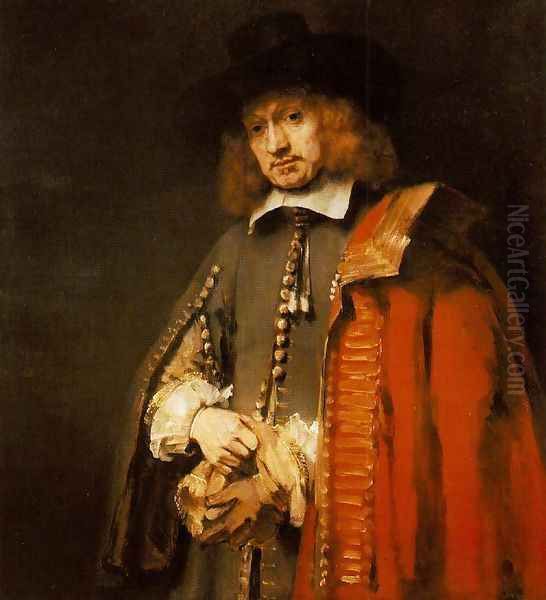Jan Six 1654 Oil Painting by Harmenszoon van Rijn Rembrandt