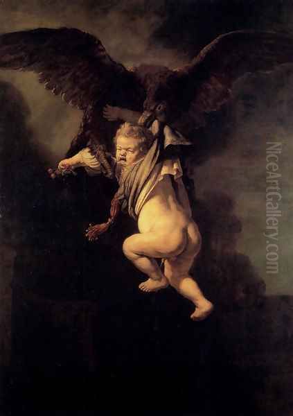 The Abduction Of Ganymede Oil Painting by Harmenszoon van Rijn Rembrandt