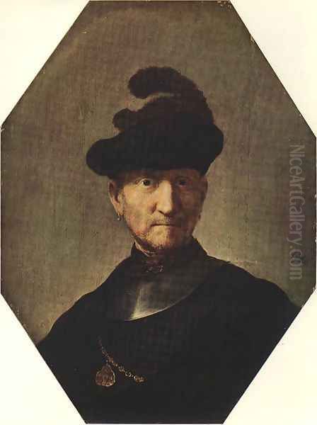 Old Soldier Oil Painting by Harmenszoon van Rijn Rembrandt