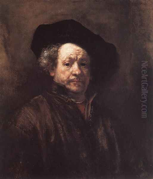 Self-Portrait 1660 Oil Painting by Harmenszoon van Rijn Rembrandt