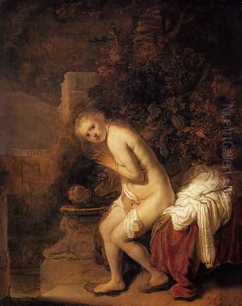 Susanna and the Elders Oil Painting by Harmenszoon van Rijn Rembrandt