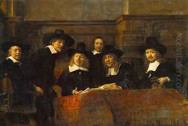 De Staalmeesters Oil Painting by Harmenszoon van Rijn Rembrandt