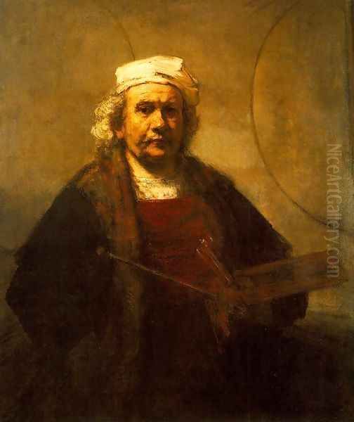 Self-Portrait 1661 Oil Painting by Harmenszoon van Rijn Rembrandt