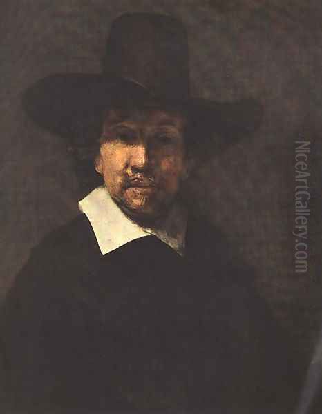 Portrait of Jeremiah Becker 1666 Oil Painting by Harmenszoon van Rijn Rembrandt