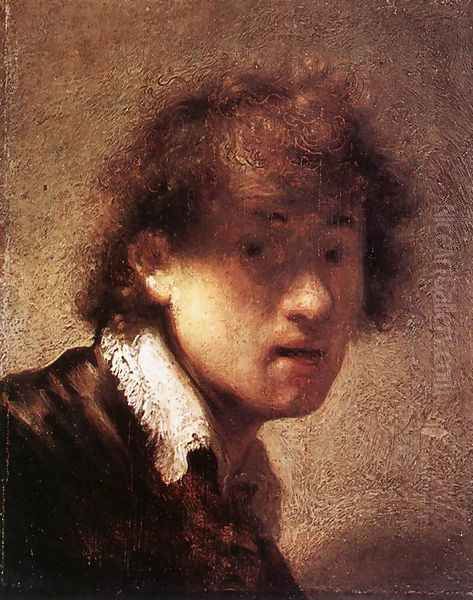 Self-Portrait (2) 1629 Oil Painting by Harmenszoon van Rijn Rembrandt