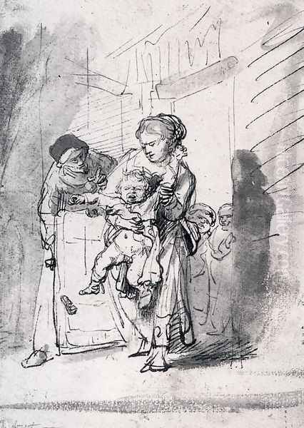 Child In A Tantrum Oil Painting by Harmenszoon van Rijn Rembrandt