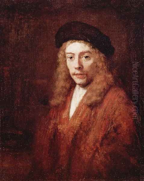 Portrait of a Young Man Oil Painting by Harmenszoon van Rijn Rembrandt