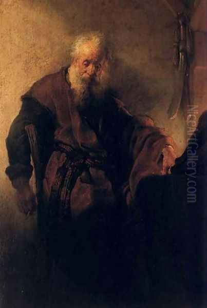 Saint Paul A Sa Table De Travail,nuremberg 1629 Oil Painting by Harmenszoon van Rijn Rembrandt
