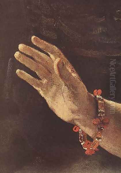 Danae (detail-2) 1636-47 Oil Painting by Harmenszoon van Rijn Rembrandt