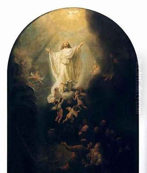 L'Ascension,munich 1636 Oil Painting by Harmenszoon van Rijn Rembrandt