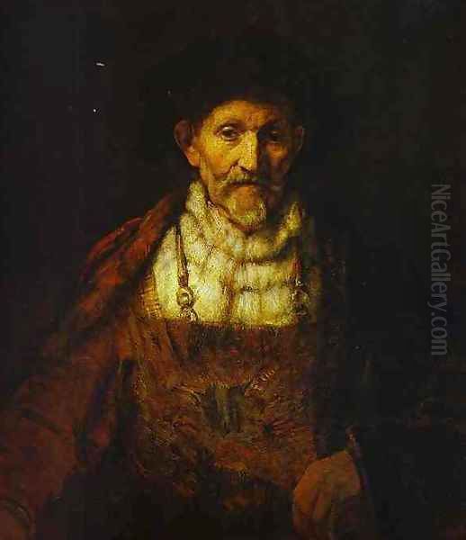 Portrait of an Old Man 2 Oil Painting by Harmenszoon van Rijn Rembrandt