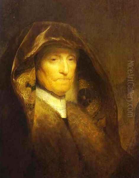 Portrait of the Artist's Mother Oil Painting by Harmenszoon van Rijn Rembrandt