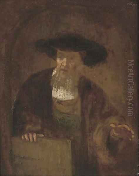 Portrait of an old man Oil Painting by Harmenszoon van Rijn Rembrandt