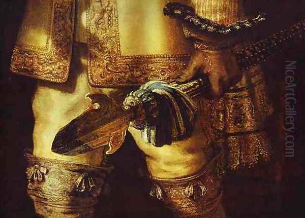 The NightWatch (detail) Oil Painting by Harmenszoon van Rijn Rembrandt