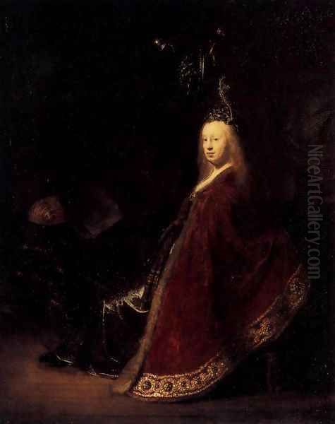 Minerva Oil Painting by Harmenszoon van Rijn Rembrandt