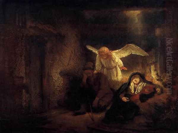 Joseph's Dream Oil Painting by Harmenszoon van Rijn Rembrandt