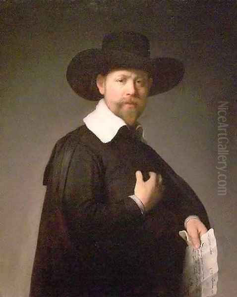 Portrait of Marten Looten Oil Painting by Harmenszoon van Rijn Rembrandt