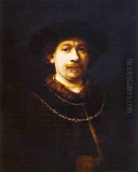 Self-Portrait 4 Oil Painting by Harmenszoon van Rijn Rembrandt