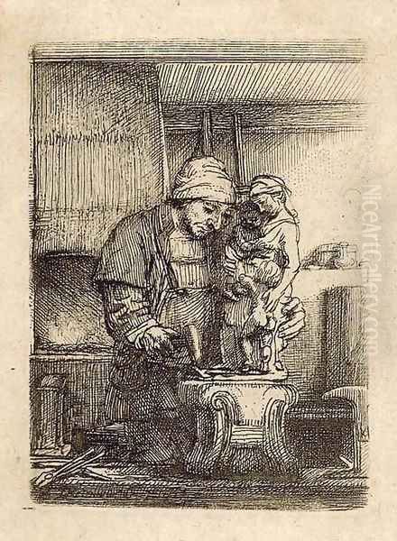 The Goldsmith Oil Painting by Harmenszoon van Rijn Rembrandt