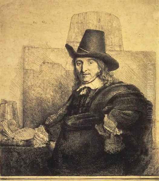 Portrait of the Painter Jan Asselyn Oil Painting by Harmenszoon van Rijn Rembrandt
