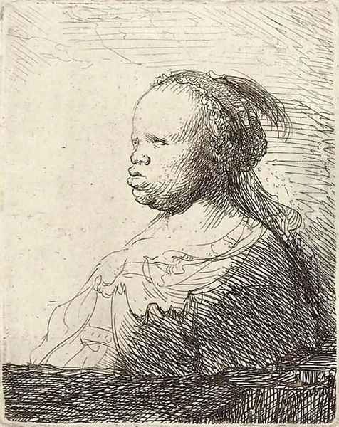 The White Negress Oil Painting by Harmenszoon van Rijn Rembrandt