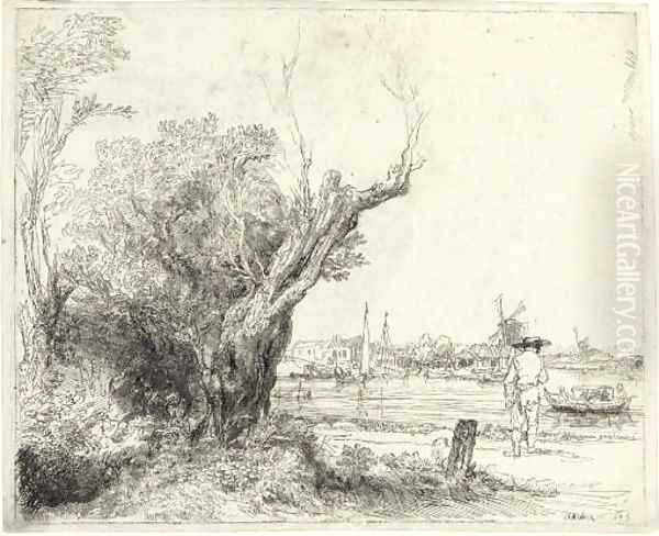 The Omval Oil Painting by Harmenszoon van Rijn Rembrandt