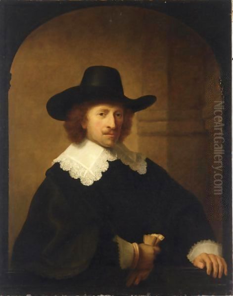 Portrait of Nicolaes van Bambeeck, half-length Oil Painting by Harmenszoon van Rijn Rembrandt