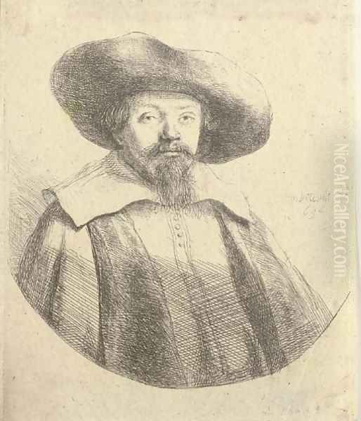 Samuel Manasseh Ben Israel Oil Painting by Harmenszoon van Rijn Rembrandt