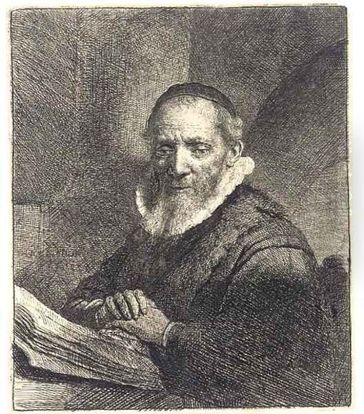 Jan Cornelius Sylvius, Preacher Oil Painting by Harmenszoon van Rijn Rembrandt
