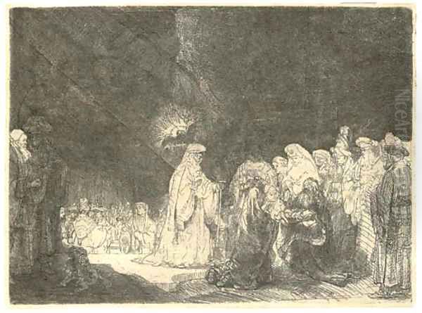 The Presentation in the Temple Oil Painting by Harmenszoon van Rijn Rembrandt