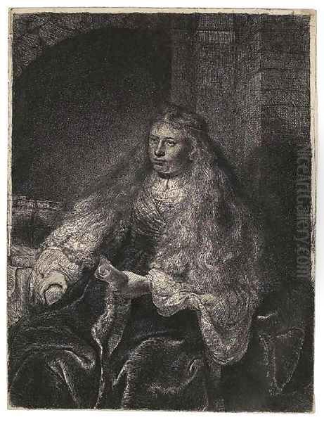 The Great Jewish Bride Oil Painting by Harmenszoon van Rijn Rembrandt