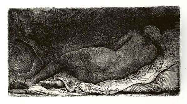 Three later impressions Oil Painting by Harmenszoon van Rijn Rembrandt