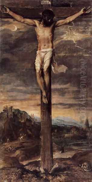 Crucifixion 3 Oil Painting by Tiziano Vecellio (Titian)