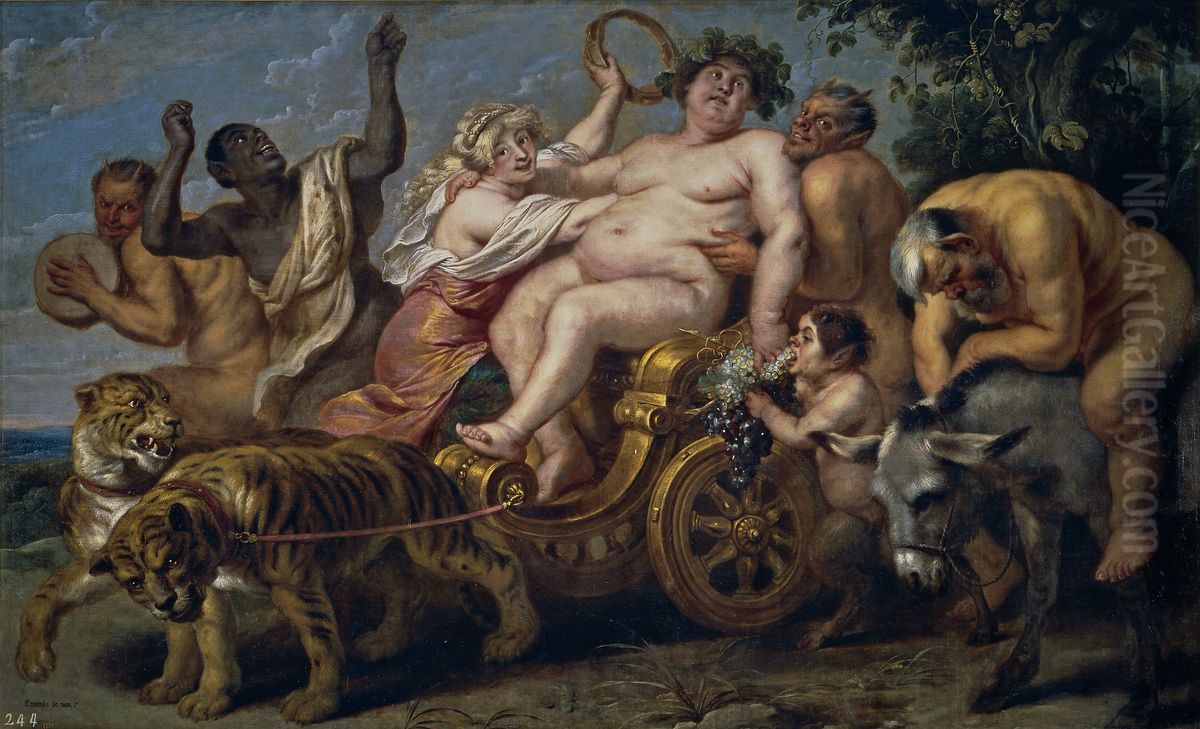 The Triumph of Bacchus Oil Painting by Cornelis De Vos