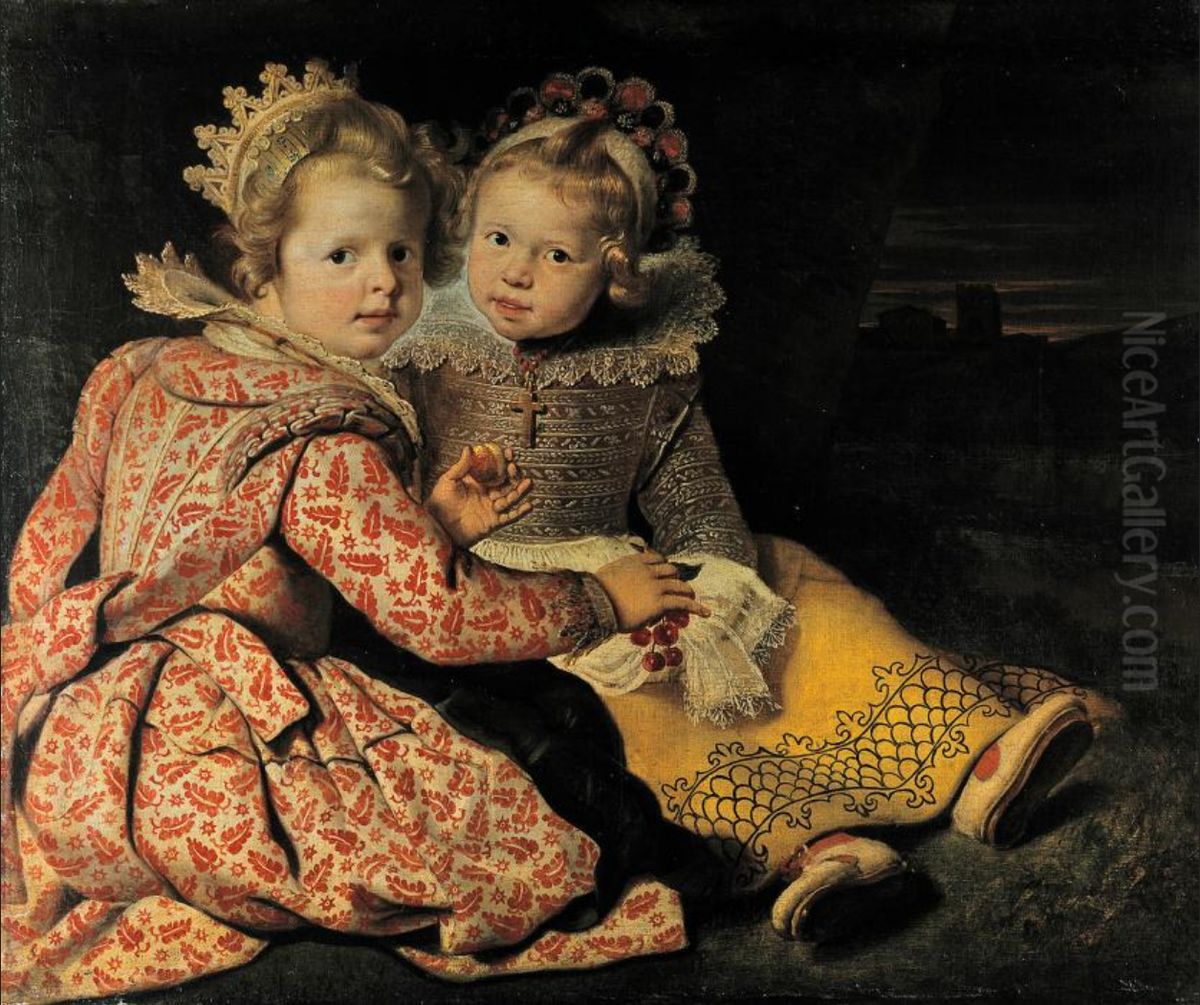 Magdalena and Jan-Baptist de Vos Oil Painting by Cornelis De Vos