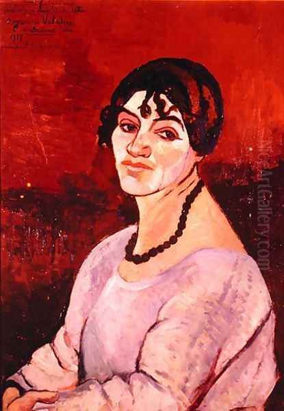 Self Portrait, 1918 Oil Painting by Suzanne Valadon