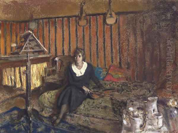 Madame Fried reveuse Oil Painting by Jean-Edouard Vuillard
