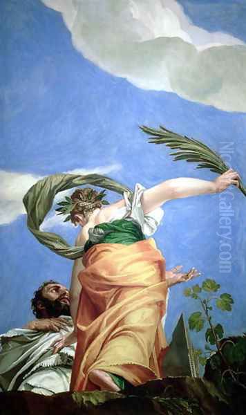 Peace Comforting the Innocent, c.1553-54 Oil Painting by Paolo Veronese (Caliari)