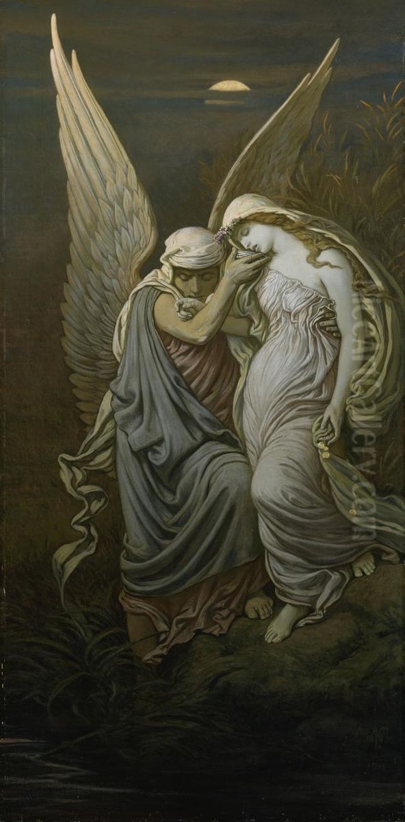 The Cup of Death Oil Painting by Elihu Vedder
