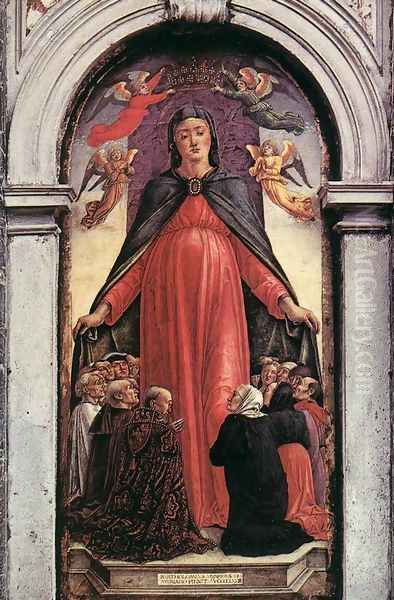 Madonna della Misericordia 1473 Oil Painting by Bartolomeo Vivarini