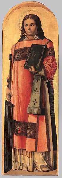 St Lawrence the Martyr Oil Painting by Bartolomeo Vivarini