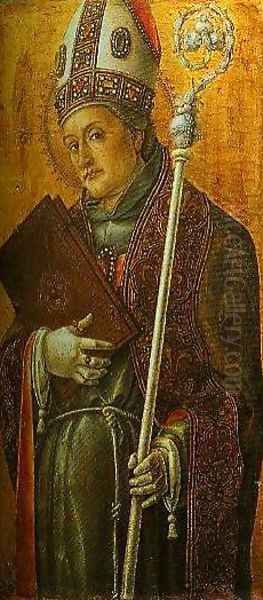 St Louis of Toulouse Oil Painting by Bartolomeo Vivarini